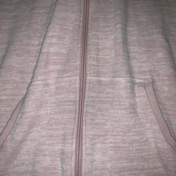 Christopher & Banks light heather pink oversized zip-up jacket, Women’s Medium - Picture 2 of 4